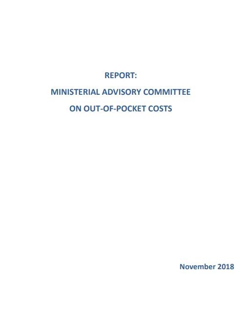 Ministerial Advisory Committee on Out-of-Pocket Costs